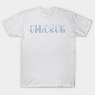 Light Blue Omicron Letter T-Shirt